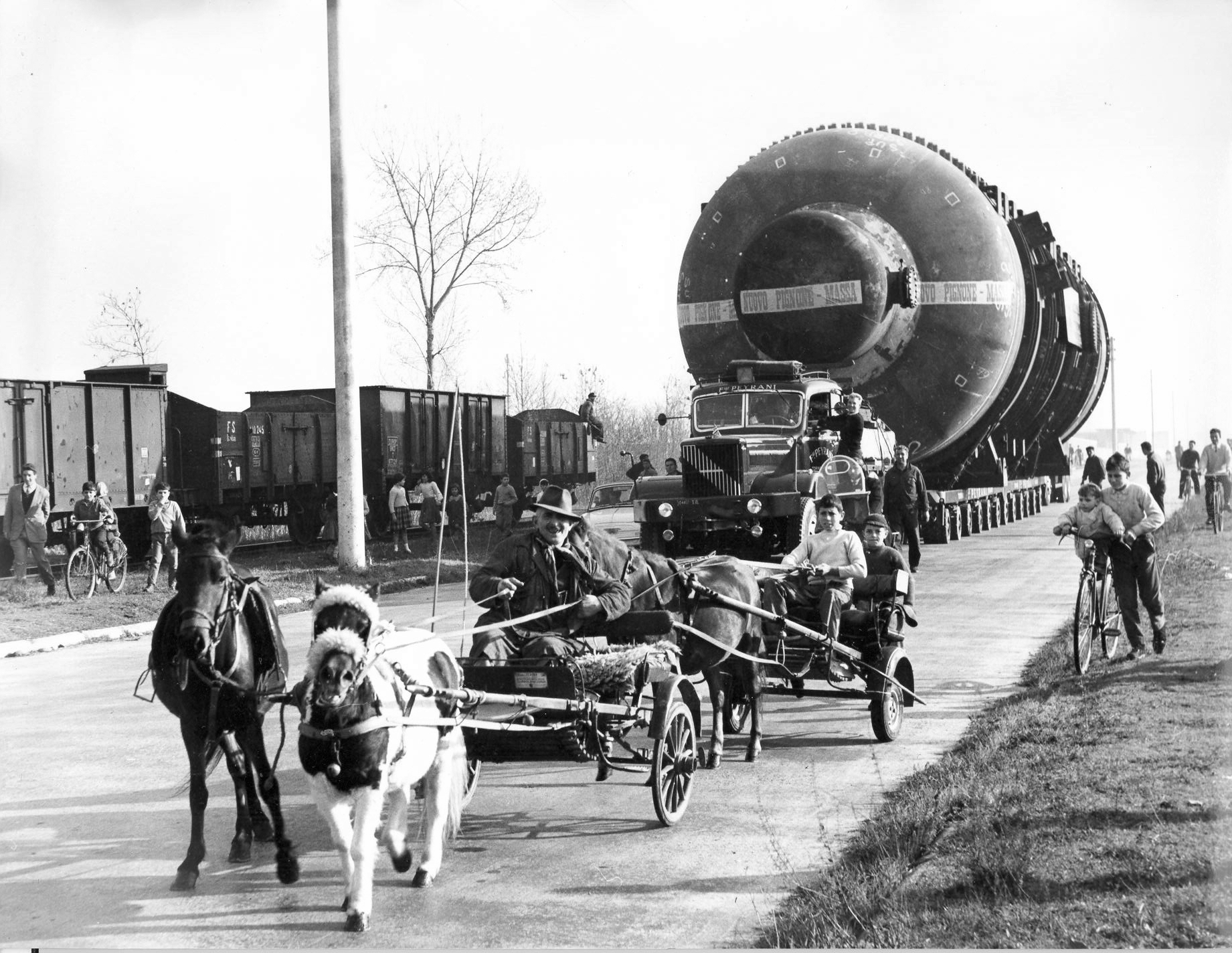 Construction of the Latina nuclear power plant